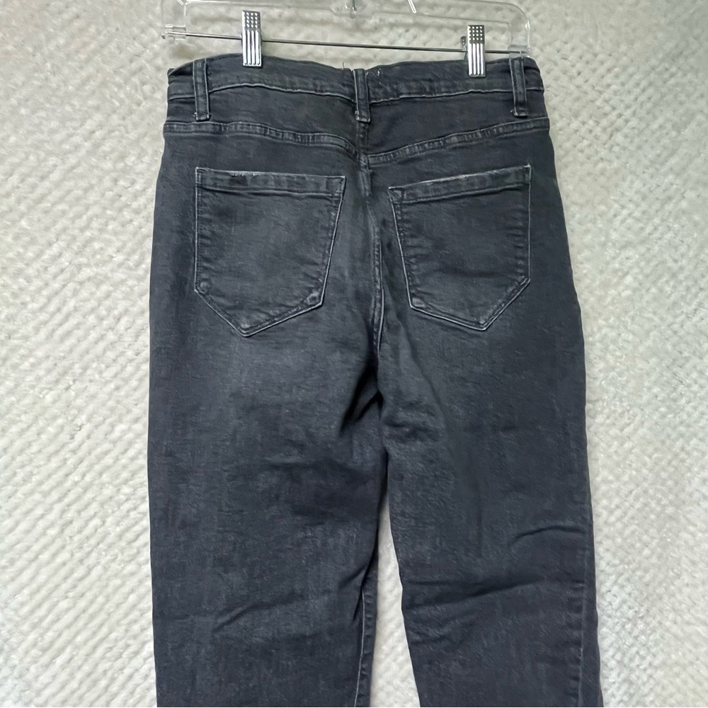 Kensie Womens The Ella High Rise Straight Jeans Size 6 Charcoal Cotton - Picture 4 of 6